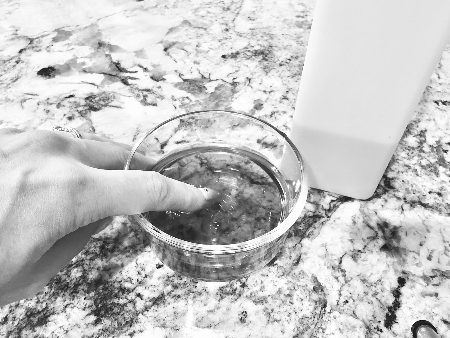 Remove press on nails with acetone, soaking nails in bowl of acetone, press on nail removal