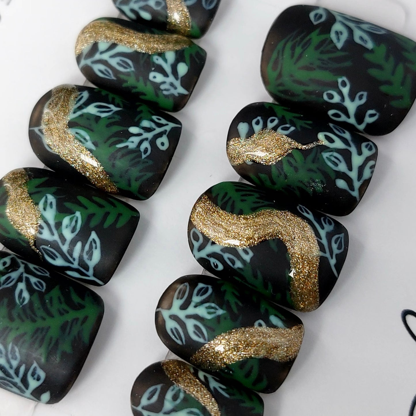 Jungle Snake | Short Squoval (M) | Discounted for Color Flaw