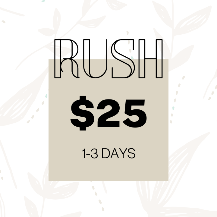 Rush Processing Options