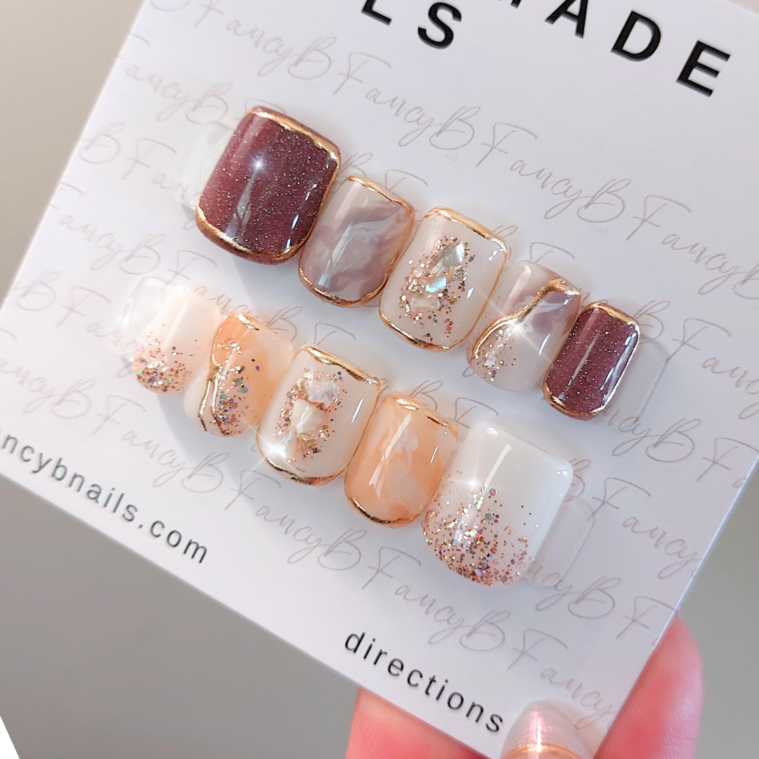 Pearly Passion Press on Nails (10pcs)