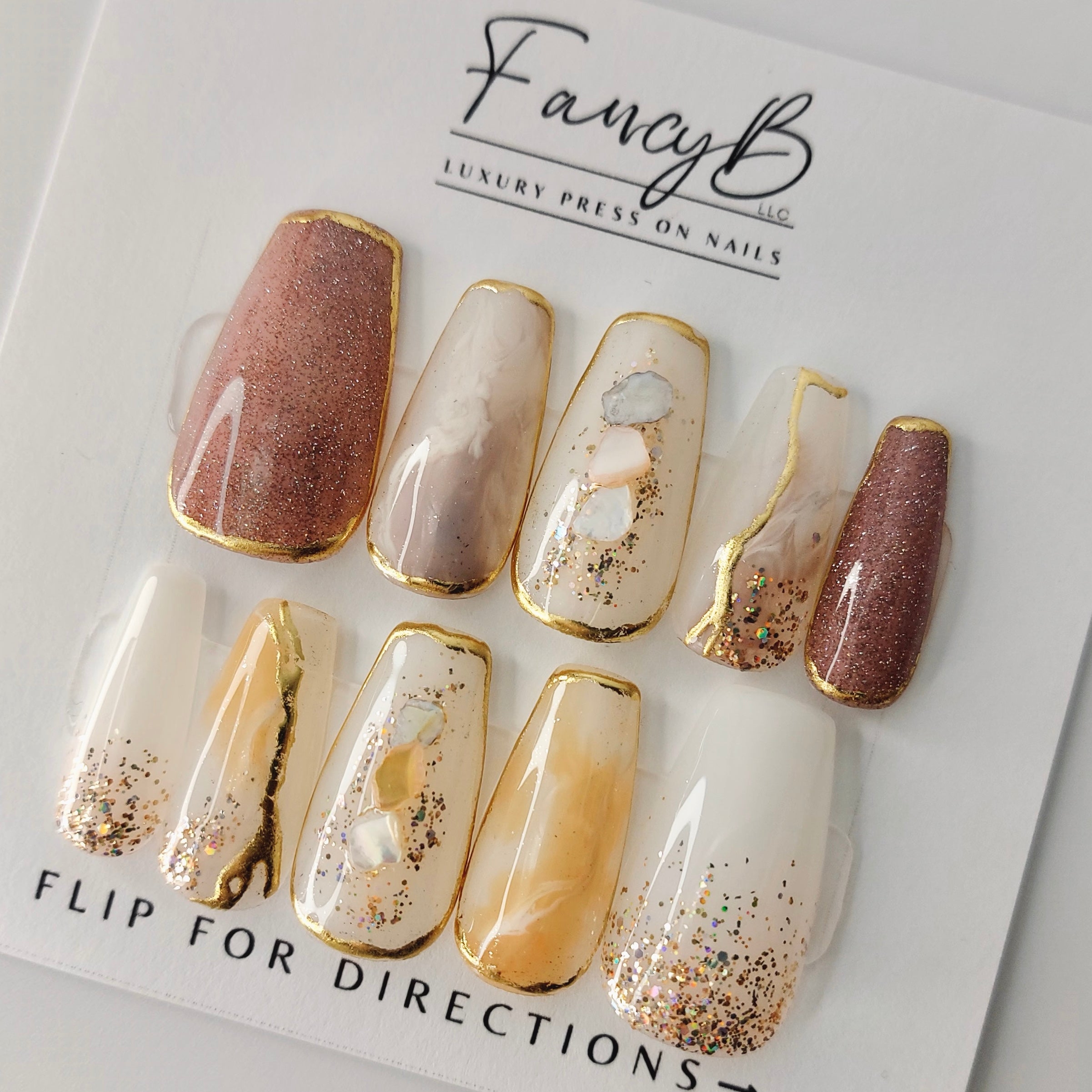 Pearly Passion Press on Nails (10pcs)