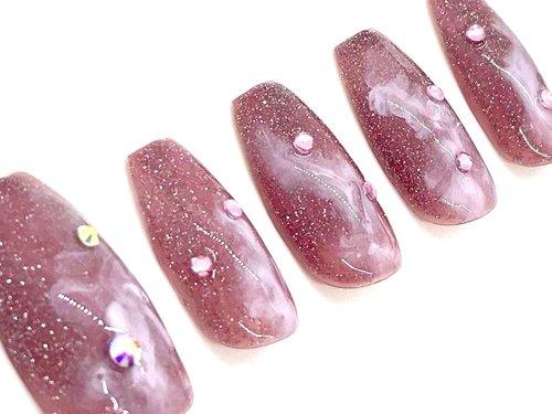 Pink Galaxy - FancyB Press-on Nails