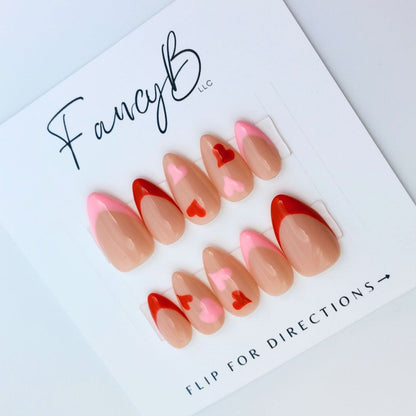 French Love Press on Nails (10pcs)