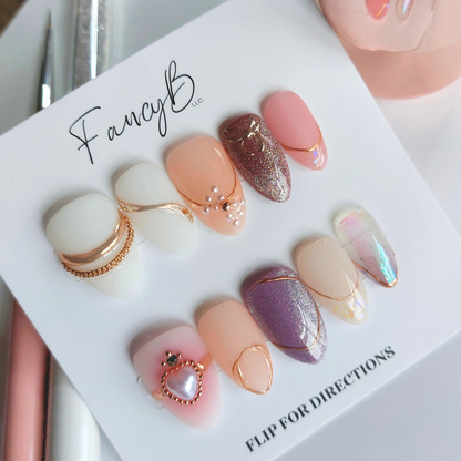Princess Pose Nails (24pcs) - Short Almond