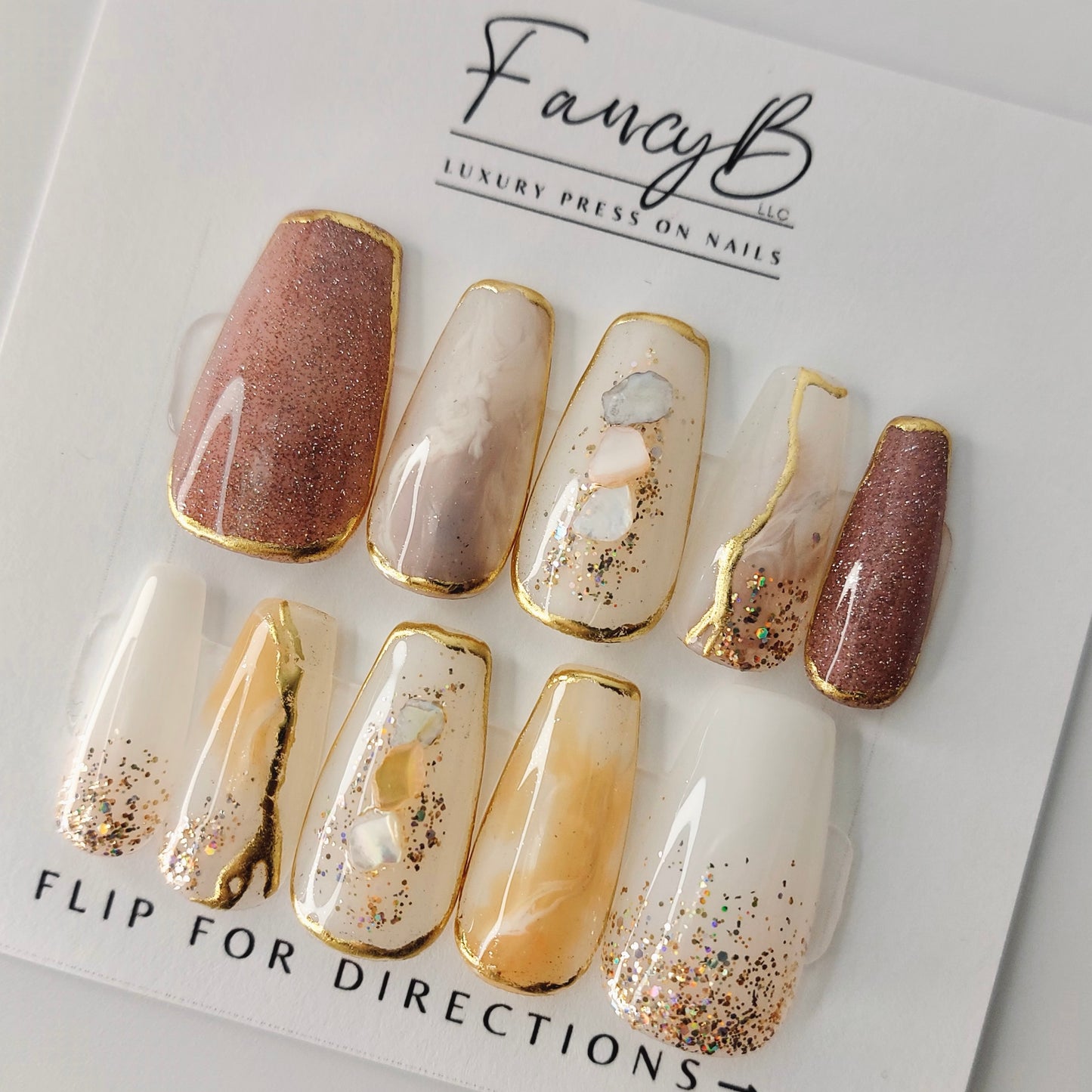 Pearly Passion Press on Nails