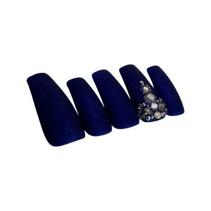Blue Velvet - FancyB Press-on Nails
