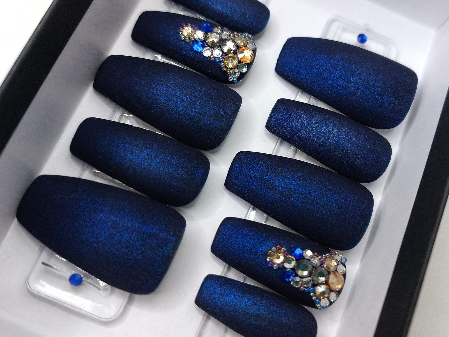 Blue Velvet - FancyB Press-on Nails