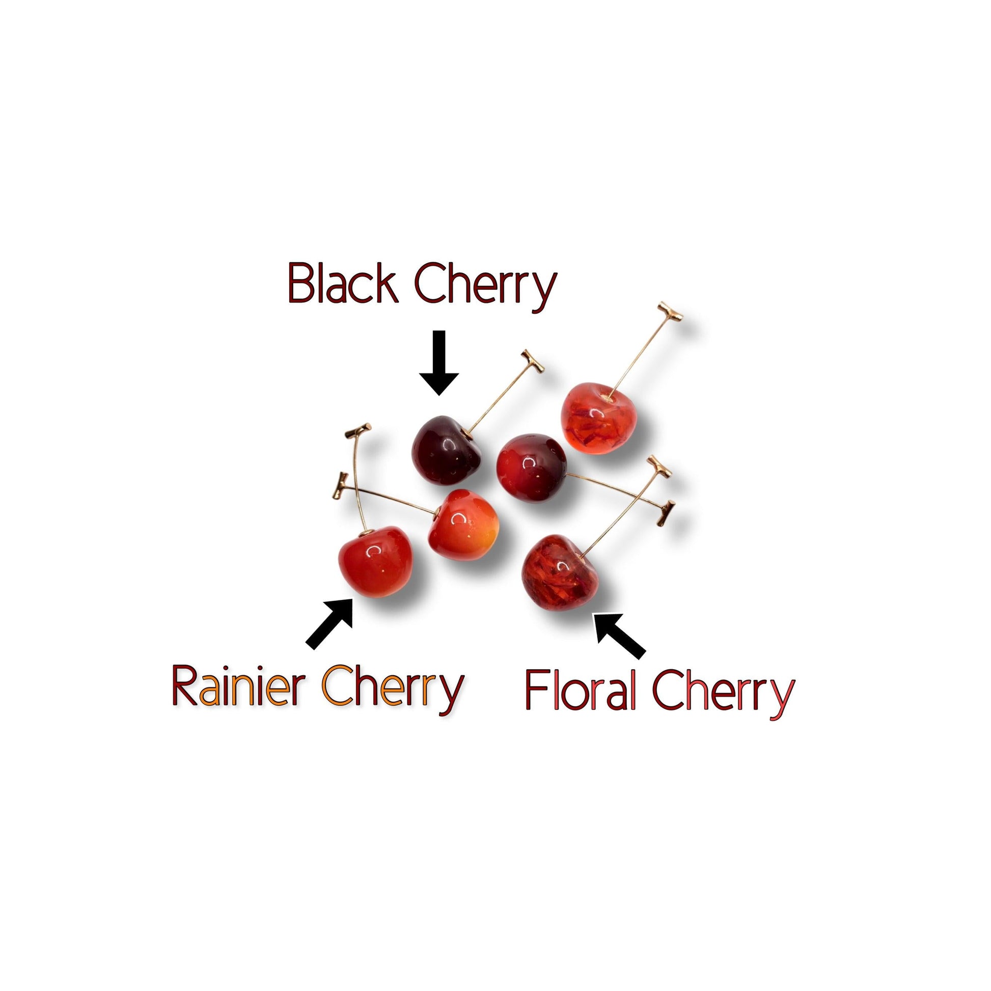 Cherry Drop Earrings - FancyB Press-on Nails