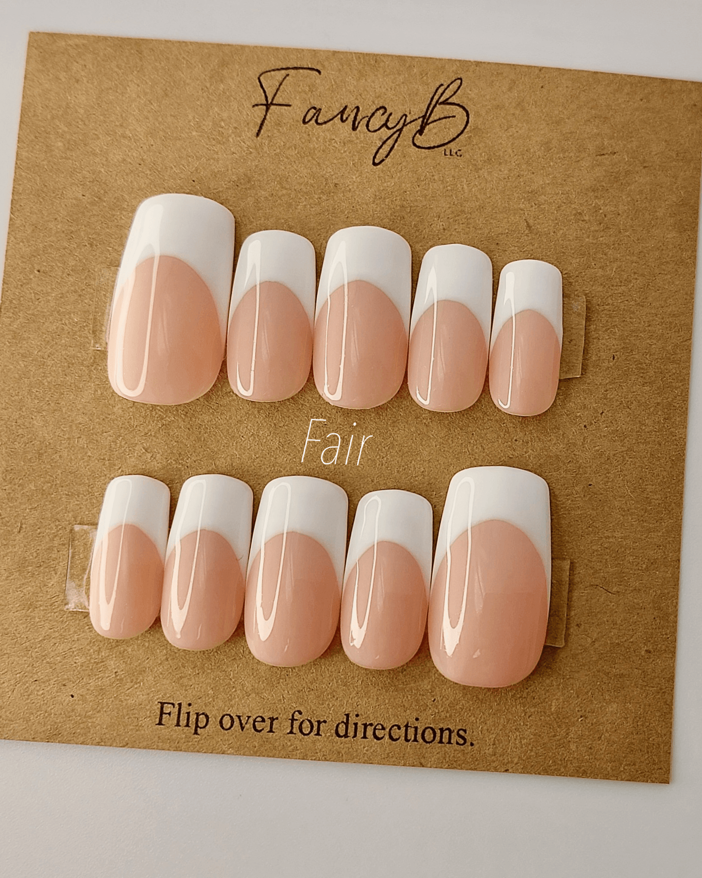 Deep French | Nude Tone Deep French Press on Nails - FancyB Press-on Nails