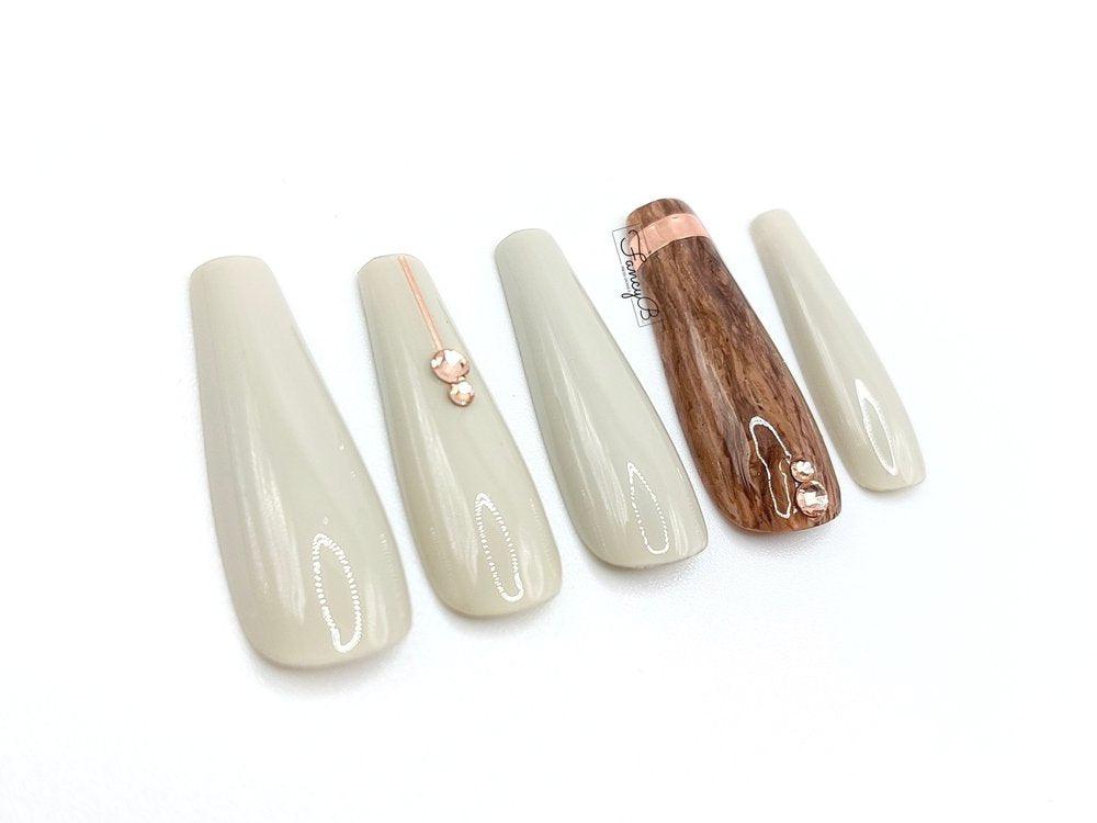 Rosewood &amp; Sage - FancyB Press-on Nails