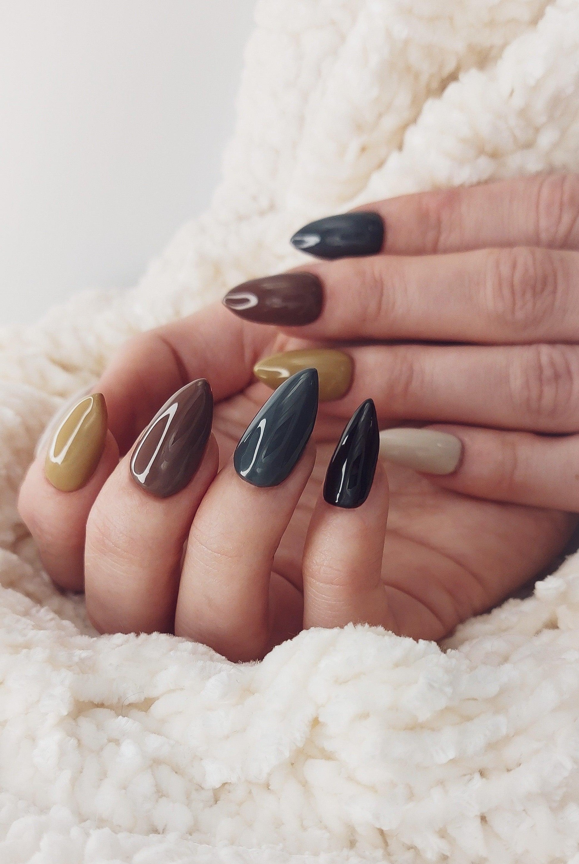 Seasonal Palettes | Fall Inspired Color Palette Press on Nails - FancyB Press-on Nails