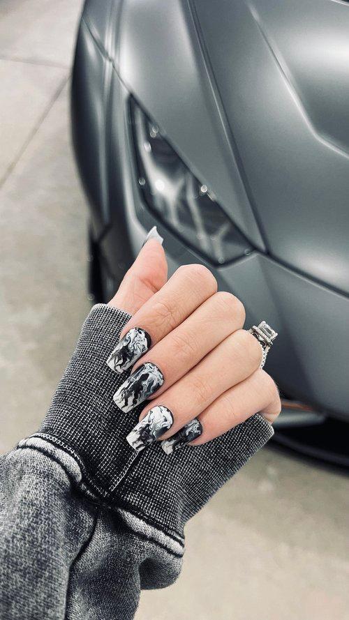 Smoke Show - FancyB Press-on Nails