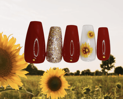 Sunflower Sunset - FancyB Press-on Nails