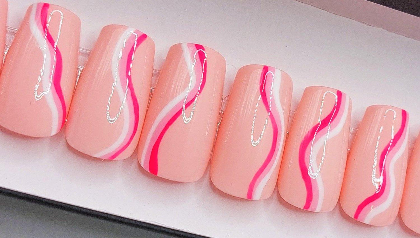 Tickled Pink - FancyB Press-on Nails